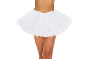 AMERICAN TRENDS Women's Tutu Skirt Elastic 5 Layered Vintage Tulle Ballet Skirt Party Festival Costume