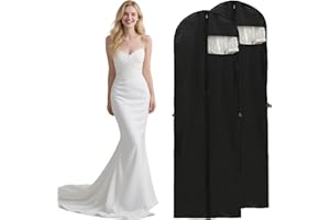 Garment Bag – Heavy‑Duty PEVA Material, Reinforced Zipper Protection – Ideal for Wedding Dresses, Gowns, Suits Travel & Close