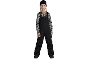 Burton Kids’ Skylar 2-Layer Bib Pants – Waterproof Winter Snowboard Bib Pants for Boys & Girls