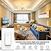 WI-FI Smart Wall light switch [1 Pack], OMOTON Wireless Timing Switch Outlet compatible with Amazon Alexa and Google Assistant, No Hub Required, Natural Wire Required, App Control from Anywhere