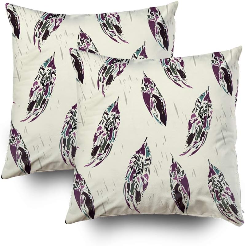 Decorative Pillow Covers,EMMTEEY 18x18 2 PCS Pillow Covers