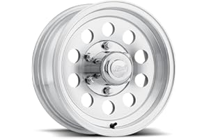ALLIED WHEEL COMPONENTS Allied Wheel 881MC Aluminum 15X6, 6X5.5, 0", 3.5" BS, Durable Modular Trailer Wheel for Cars and Light Trucks, Machined Rim, Chrome Cap Included