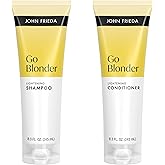 John Frieda Go Blonder Shampoo and Conditioner Set, Gradually Lightens Blonde Color Up, For Natural or Color-Treated Hair, 8.3 oz, Pack of 2