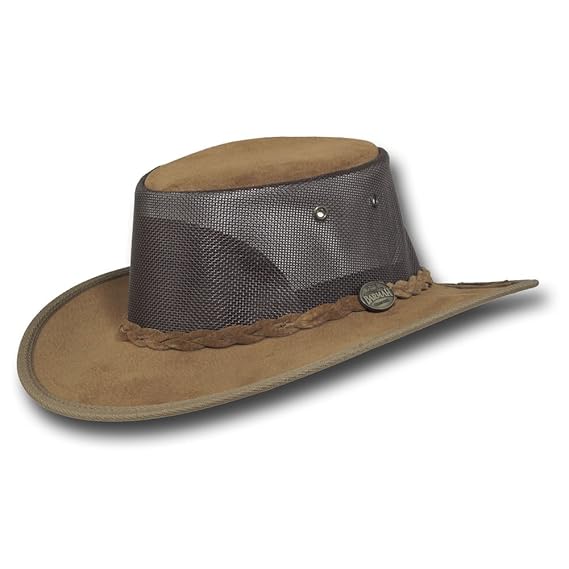 barmah hats foldaway cooler leather hat