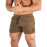 sandbank Men's 5" Gym Workout Short,Quick Dry Active Running Bodybuilding Shorts with Pockets