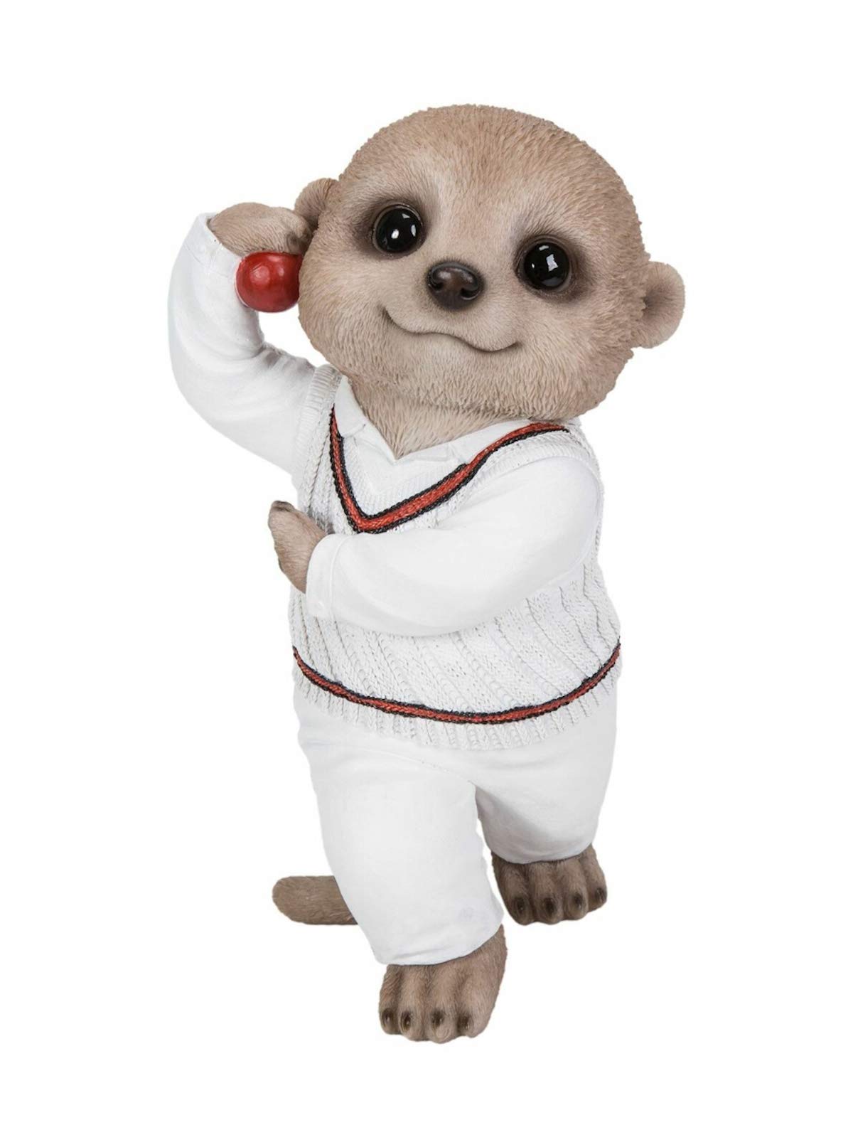 Vivid Arts Baby Meerkat Spin Bowler Cricket Home or Garden Decoration (XMK-2359-D)