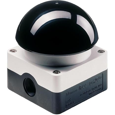 Eaton 229749 Fuß- Grobhandtaster, 1 Schließer + 1 Öffner, Pilz schwarz, Aufbau