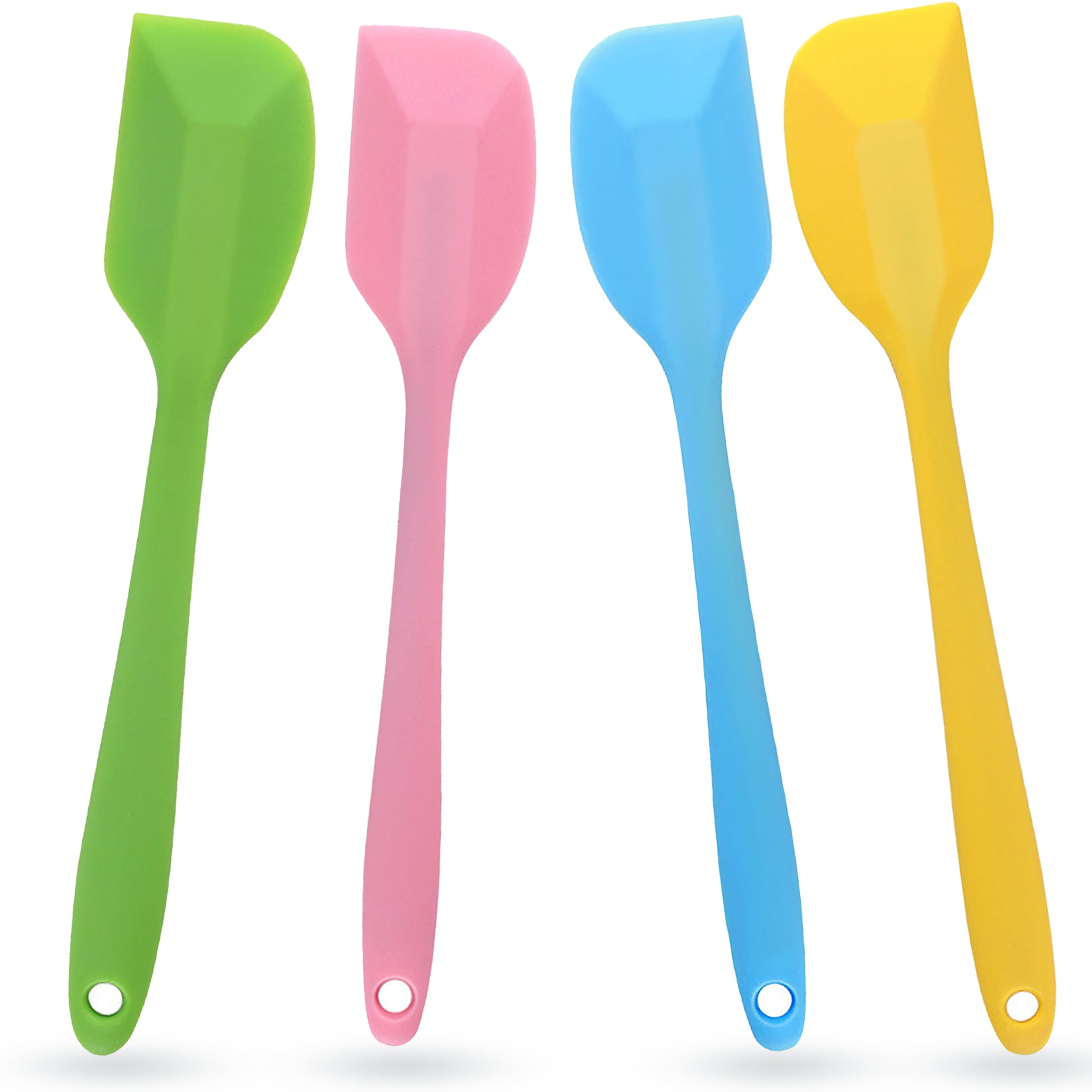 Photo 1 of 4 Pcs Silicone Spatulas Rubber Spatula Small Spatula,8 Inch Baking Mini Spatula Mixing Tool for Nonstick Cookware Cooking