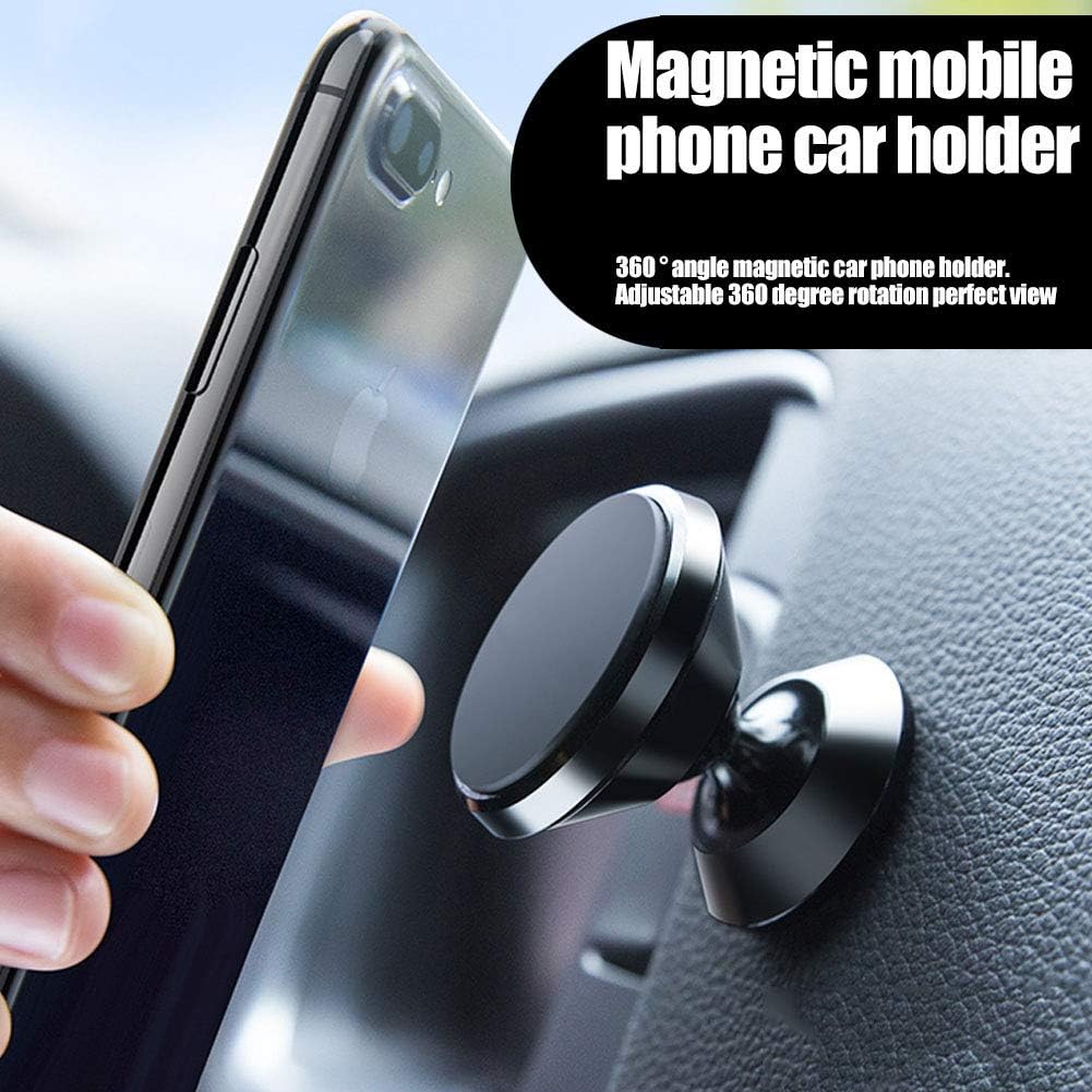 Magnetic Car Mount MANORDS Stylish 360°Phone Holder for car Adjustable Dashboard Mount Compatible iPhone Xs X 8 Plus 7Plus 6s Samsung Galaxy S9 S8 Edge and More
