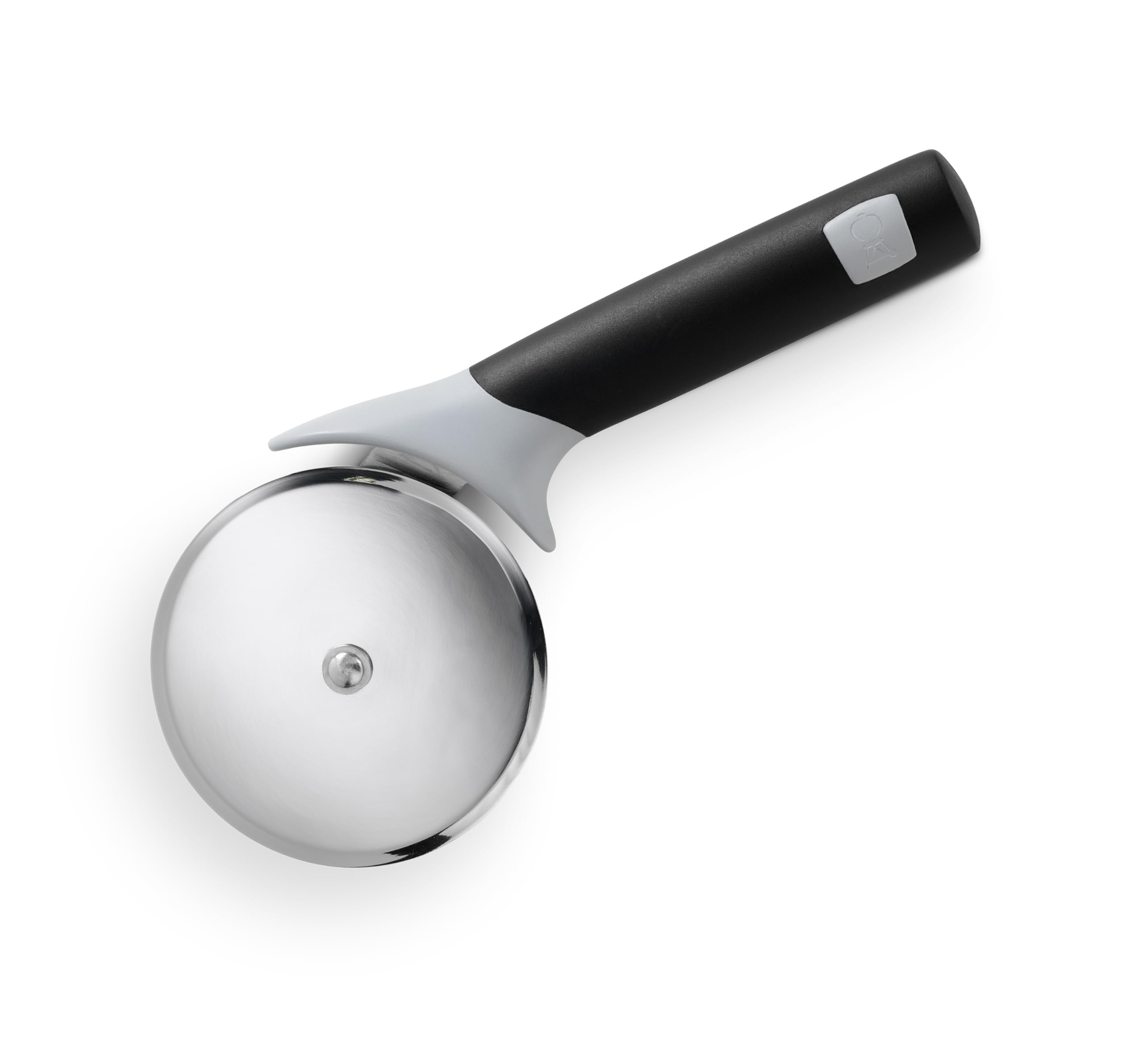 Weber Pizza Cutter, with Extra Large Cutting Wheel for Thick or Thin Pizza Crusts, Made of Stainless Steel, with Comfort Grip, Dishwasher Safe - Black/Silver (6690)