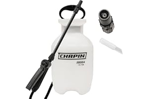 CHAPIN INTERNATIONAL Chapin USA 20004 Pump Sprayer, 1 Gallon, Lawn and Garden, Hand Pressurized, Anti-Clog Filter, Adjustable Spray Nozzle, Spraying Plants, Watering, Weeds, Fertilizer and Pests, Translucent