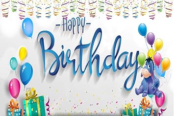 Birthday Party Flex Banner 6ft X 4ft Birthday Banner Happy