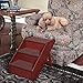 Solvit PetSafe PupSTEP Wood Pet Stairs, Medium, Foldable Steps for Dogs and Cats, Best for Small to Medium Pets