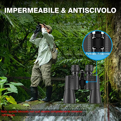 APEXEL 10-30x50 Optical Zoom Binoculars High Performance for Adults, Weak Light, Night Vision, Waterproof, FMC/Prism BAK4 Lens, Professional HD Binoculars for Birdwatching, Concerts