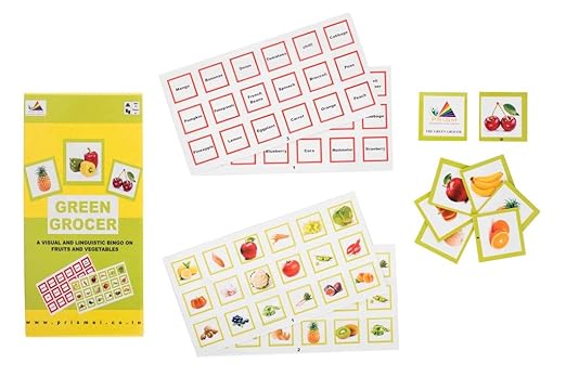 Prism EDUTIVES Green Grocer - Pictorial Bingo ON Fruits and Vegetables
