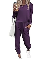 Ekouaer Women's Pajama Sets Casual 2Pcs Sleepwear