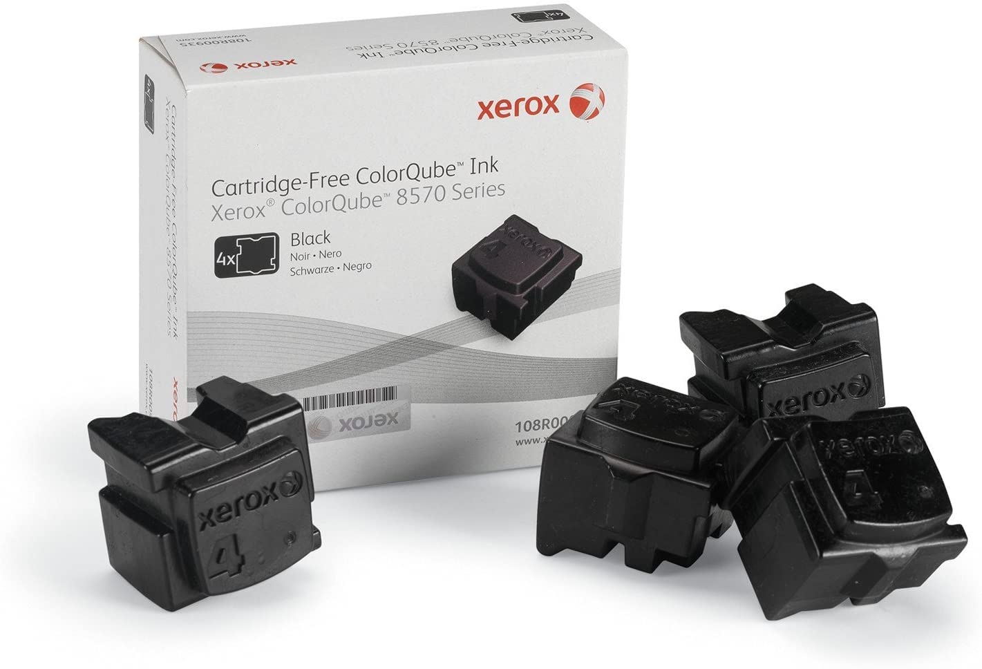 Xerox ColorQube 8570/8580 Back Solid Ink (4 sticks, 8,600 Pages) - 108R00935