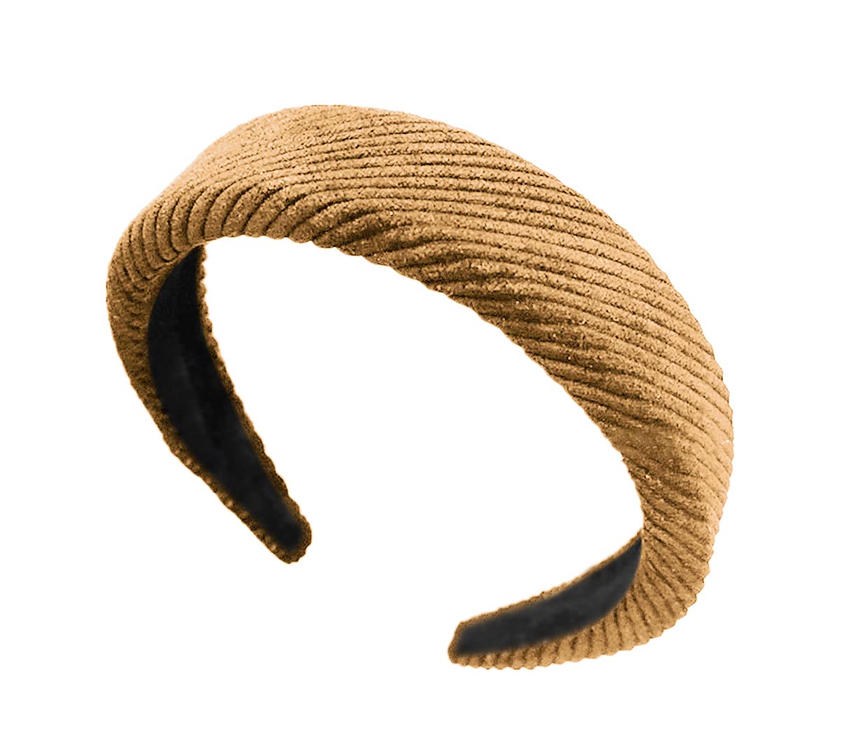 scicent Padded Headbands for Women Wide Headbands Elastic Boho Head Band Hair Accessories for Girls Brown — image 1