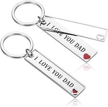 i love you dad keychain