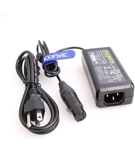 XLR 4Pin Vrouwelijke Plug 12V 4A Adapter Compatibel Met Marshall Monitor En Datavideo SE-2000