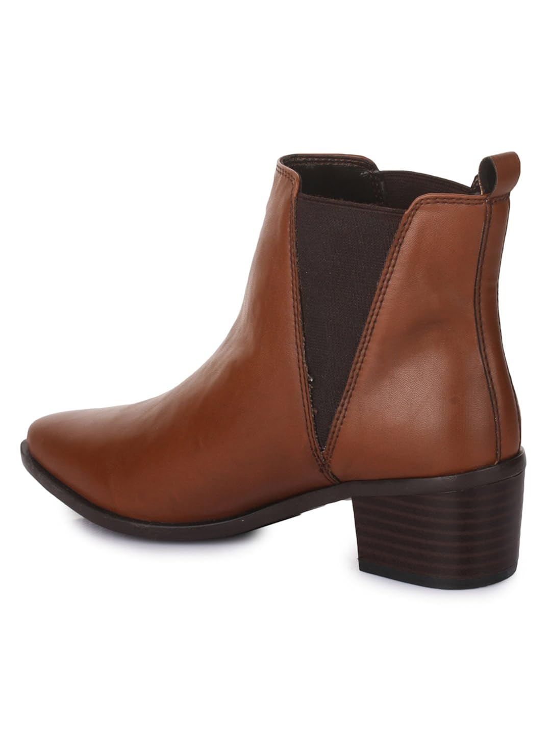 bruno manetti women (at-108) tan synthetic leather heeled boots