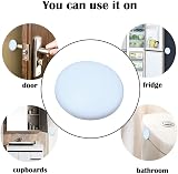 efbock Door Stopper 6pcs White Self-Adhesive Silicone Wall Protectors 1.57in view 2