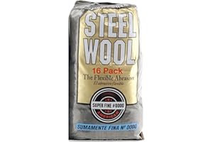 Rocky Mountain Goods #0000 Steel Wool Pads - 12 Pack of Ultrafine Steel Wool Pads for Glass, Windows, Chrome, Wood, Instrument Cleaning, Polish, Remove Paint, Glass Shower, Stove Tops, Furniture