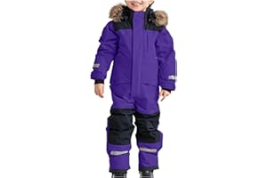 Boys And Girls Snowsuit One Piece Waterproof Windproof Snow Suits Solid Winter Warm Child Ski Overalls 3-15 Years