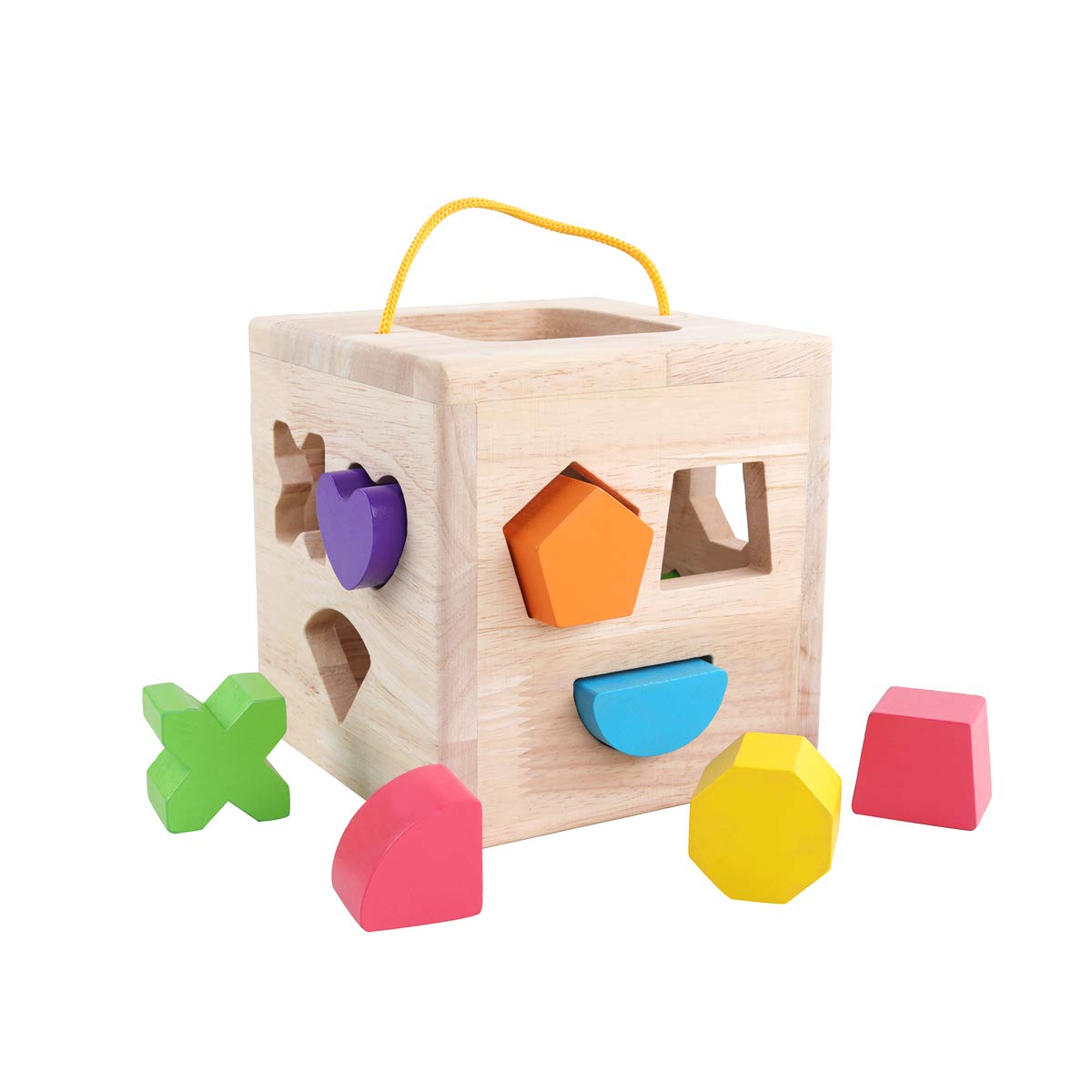 top bright wooden shape sorter toys for toddlers learning sort and match for 1 2 year old