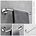 VELIMAX SUS304 Stainless Steel 4-Piece Bathroom Hardware Accessories Set Wall Mounted Towel Bar Polished Chrome Towel Rack Set - Robe Hook, Toilet Paper Holder, Towel Ring, 23