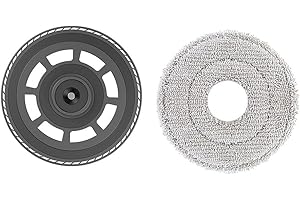 SundiooK Vacuum Cleaner Cloth Rack and Rag Set for Dreame X50 Ultra, S40, X40 - Compatible with Mop Mounts, 2 PCS Gray Access