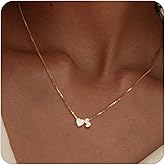 Initial Necklaces for Women,14K Gold Plated Dainty CZ Heart & A-Z Letter Charm Gold Necklace for Women Trendy Personalized Name Necklaces Gold Jewelry Birthday Gifts for Her