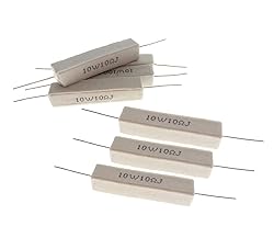 YXQ 12Pcs 10W 10 Ohm 5% Winding Ceramic Cement