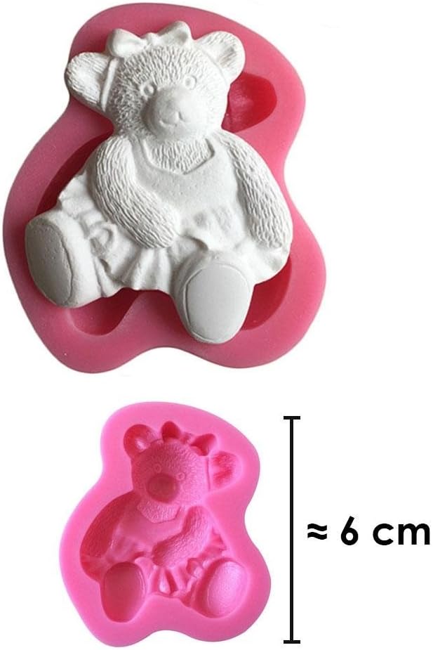 Other Baking Accessories Moule Silicone 3d Ourson Pour Pate A Sucre Decoration Gateau Cake Design Home Garden