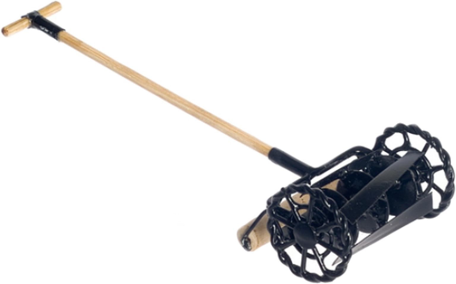 Melody Jane Dolls HousesDollhouse Miniature Rotary Lawn Mower in Black #G8633