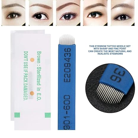 Amazon Com 50pcs Disposable Microblading Needles Semi Permanent