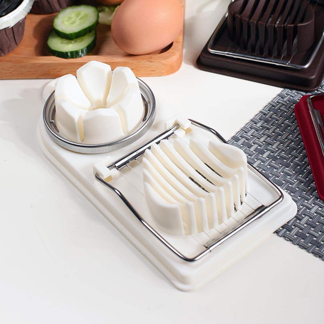 Junio1 Taglierina Multifunzionale a Forma di Petalo Utensili cuociuova in Camicia