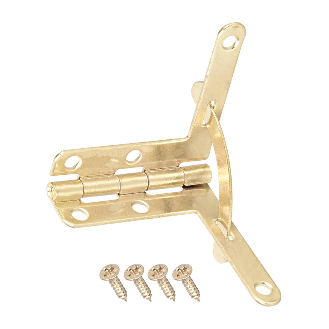 Sourcingmap Concealable Quadrant Hinge 33mmx30mm Foldable Gold Humidor Boxes Wine Cigar Case Fittings 10pcs