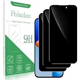 Pokolan Privacy Screen Protector for iPhone 14 Pro Max Tempered Glass Film | Anti Spy, Full Coverage, Anti-Scratch, Bubble Free, Case Friendly, 3-Pack