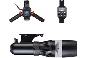 500W Electric Underwater Scooter, 40M Free Diving Snorkeling Sea Scooter, Brushless Motor Removable Battery Water Scooter for