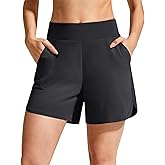 G4Free Chillwhisp Athletic Shorts for Women 4" - High Waist Lightweight Casual Running Shorts Built-in Liner with Pockets