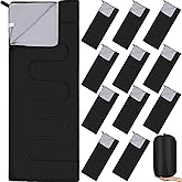 Macarrie 12 Pack Camping Sleeping Bags for Adults Homeless Bulk Cold Weather Kids Sleeping Bag Lightweight Waterproof Compression Sack for Backpacking Traveling Hiking Outdoor Shelter