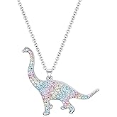 luomart Girls Dinosaur T-Rex Charm Necklace Jewelry Gift,Animal Lover Gifts Pendant for Women