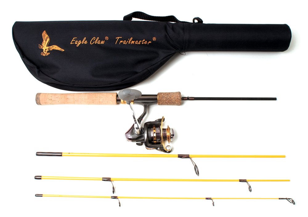 Eagle Claw Unisex's Trailmaster Combo 66 and 6Bb Spin Fishing Rod and