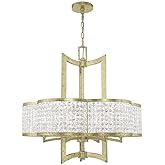 Livex Lighting 6 Light Winter Gold Chandelier