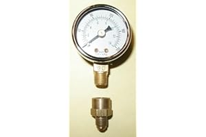 TECHNOLOGY PARTS STORE Oil Burner Fuel Pressure Test Gauge Compatible with Beckett, Suntec, Webster & Danfoss Pumps