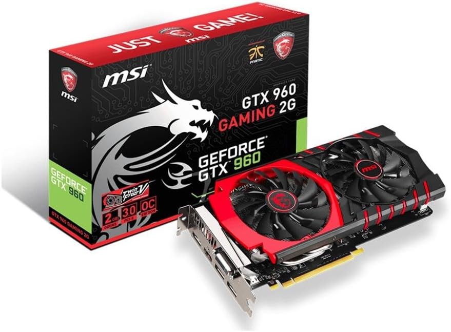 MSI GeForce GTX 960 Gaming 2GB GDDR5 PCI-E Graphics Card