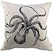 HOSL P10 Decorative Square Throw Pillow Case Sofa Cushion Cover Throw Pillow Shell Pillowcase Octopus