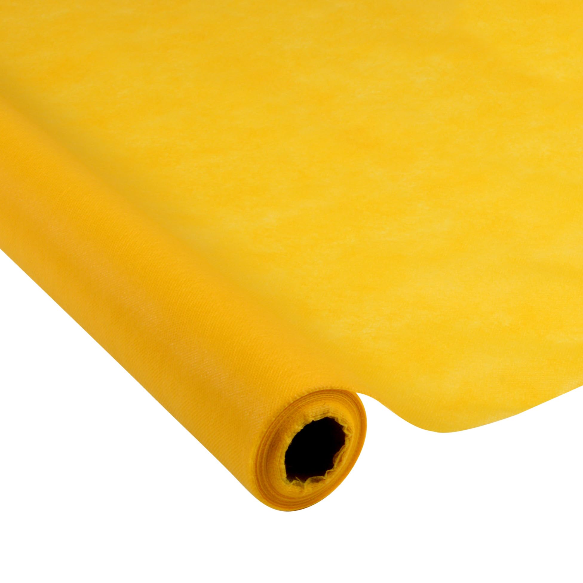 Homéa, Vitamin Intisse Tablecloth 1.20 x 10 m Mustard Yellow