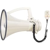 My Mealivos75W 2000 Professional Yard Sound Range Heavy PA Bullhorn Megaphone Speaker, Adjustable Volume, Loud Hand Held Megaphone, Outdoor Activities, Coaching, Football, Baseball, Hockey&hellip;